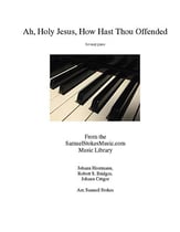 Ah, Holy Jesus, How Hast Thou Offended - for easy piano piano sheet music cover